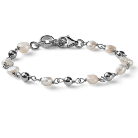 Bracciale Donna In Argento E Perle Bianche Mariacristinasterling | G4279