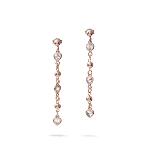 Orecchini Rosary Cuori Di Cristallo Mariacristinasterling | G4996R