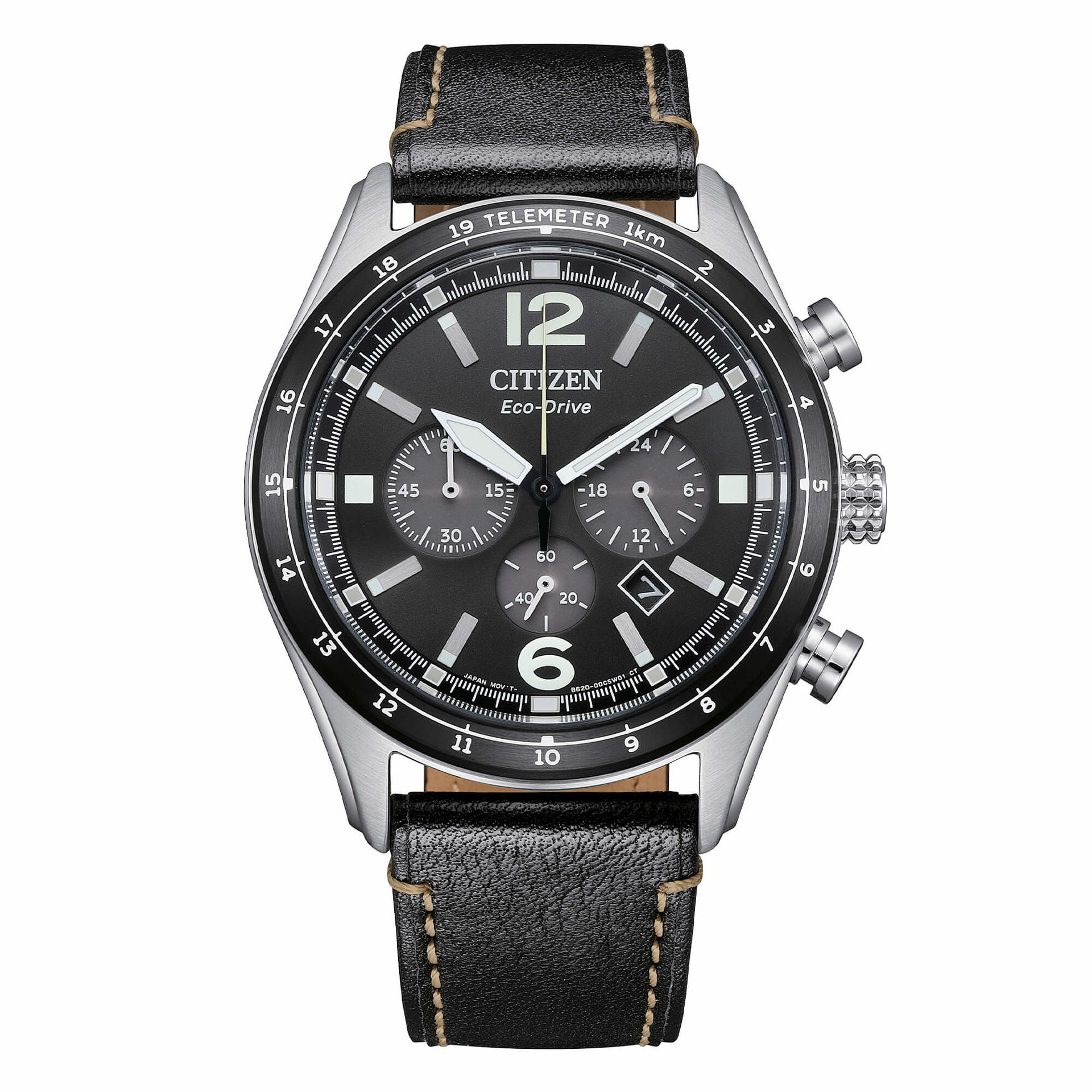 Orologio Aviator Crono Con Cinturino In Pelle Citizen | CA4654-04E