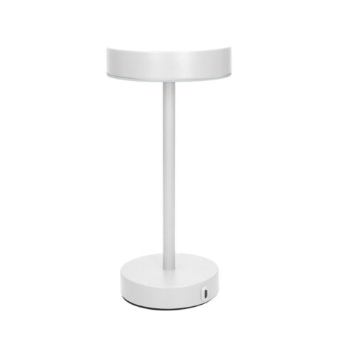 Lampada Led Touch Fresbee Bianco Opaco Metallo Brandani | 51995