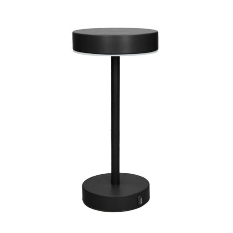 Lampada Led Touch Fresbee Nero Opaco Metallo Brandani | 51994