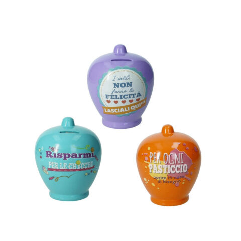 Salvadanaio Classico Colori E Frasi Assortite Dolomiti Brandani | 51258