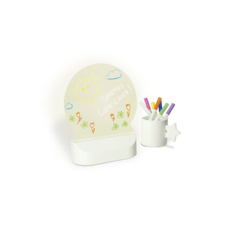 Lavagna Led Rotonda Usb Con Pennarelli Brandani | 50030
