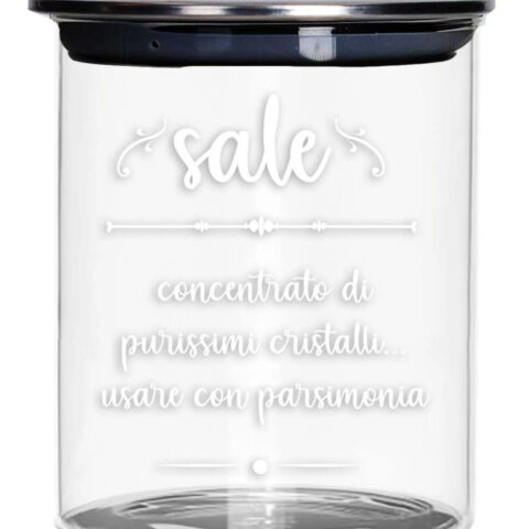 Barattolo Sale Vetro Con Tappo Metal Brandani | 52605