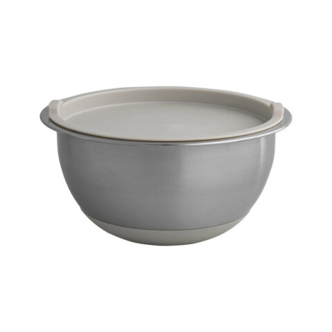 Contenitore Bombetta Con Base E Tappo Tortora In Inox E Silicone Brandani | 53512