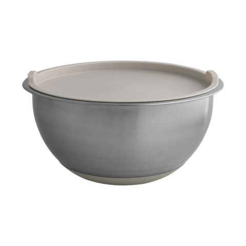 Contenitore Bombetta Con Base E Tappo Tortora In Inox E Silicone Brandani | 53514