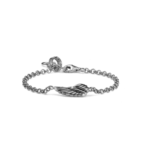 Braccialetto Bimbo Catenina Argento E Charm Ala Mariacristinasterling | G4803