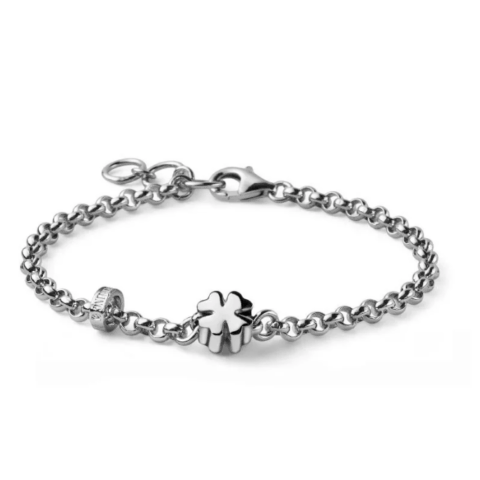 Bracciale Bimbo Luckyou Argento Con Ciondolo Quadrifoglio Mariacristinasterling | G4800Q
