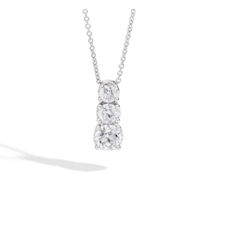 Collana Donna Tre Pietre A Scalare Anniversary Recarlo | P01TS001/050-45