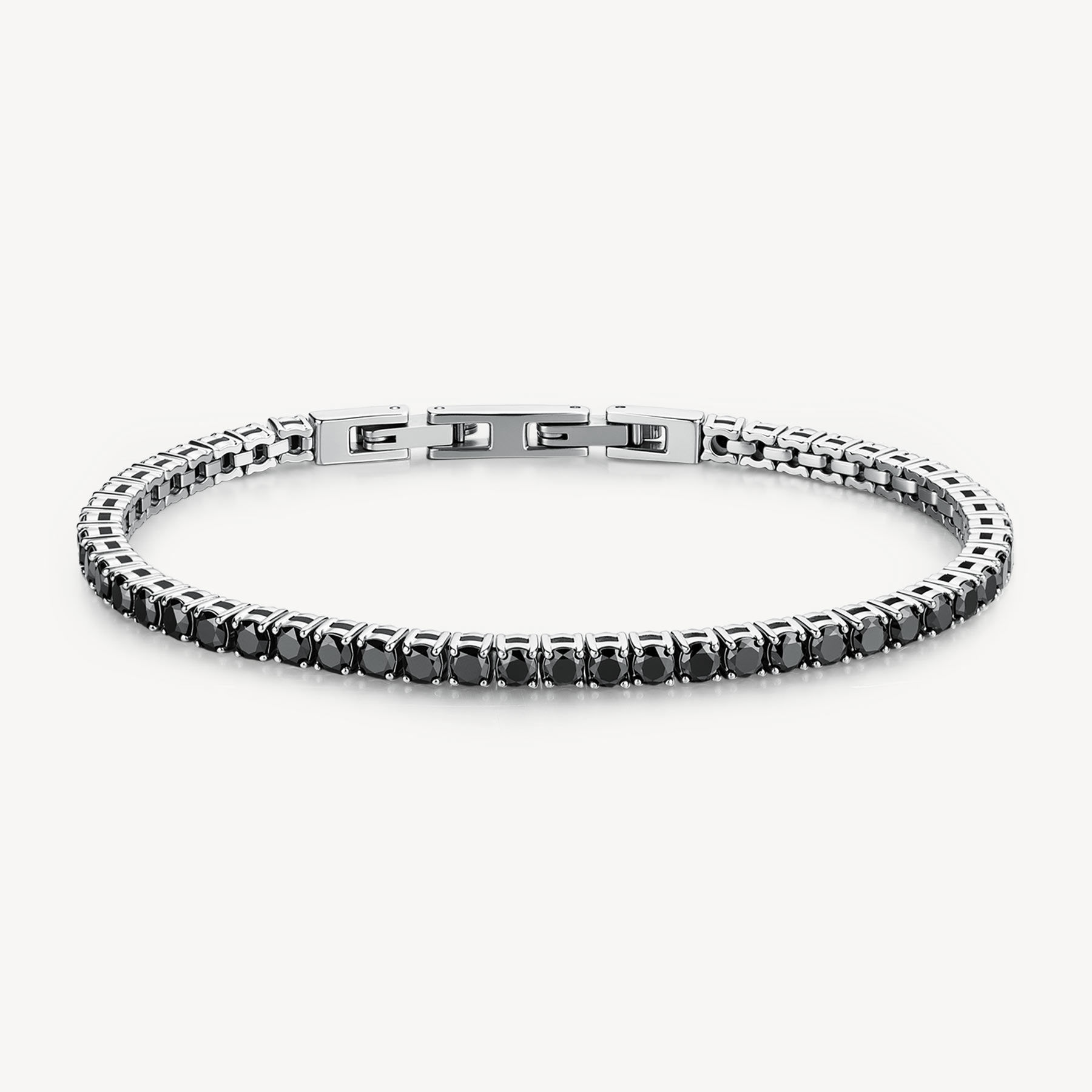 Bracciale Uomo Avantgarde Tennis Con Zirconi Neri Brosway | BVD33