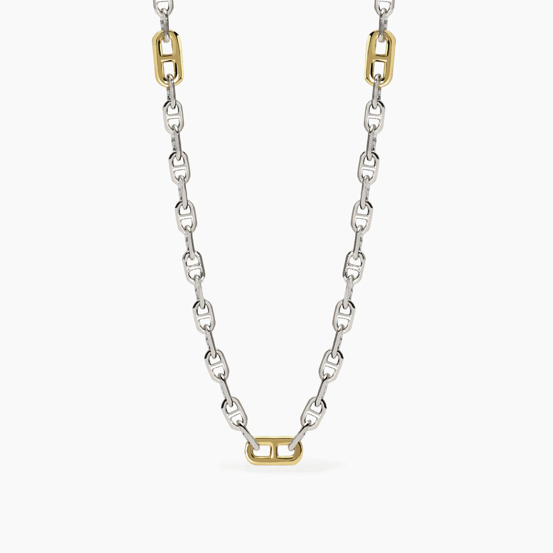 Collana Uomo Con Elementi Placcati Oro Gioielli Mabina | 553766