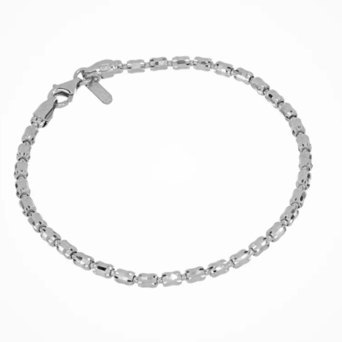 Bracciale Barrel Crystal 3mm Rodio Desmos | 00000899