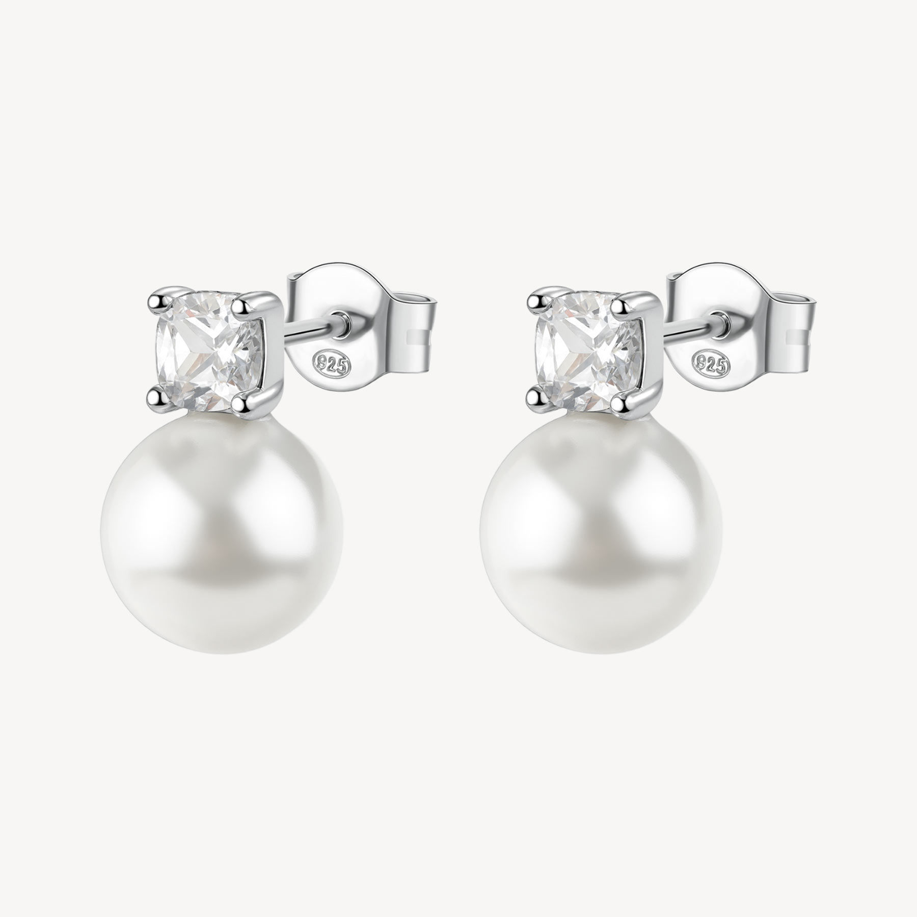 Orecchini A Lobo Con Perla E Zircone Infinite White Gioielli Brosway Fancy | FIW145