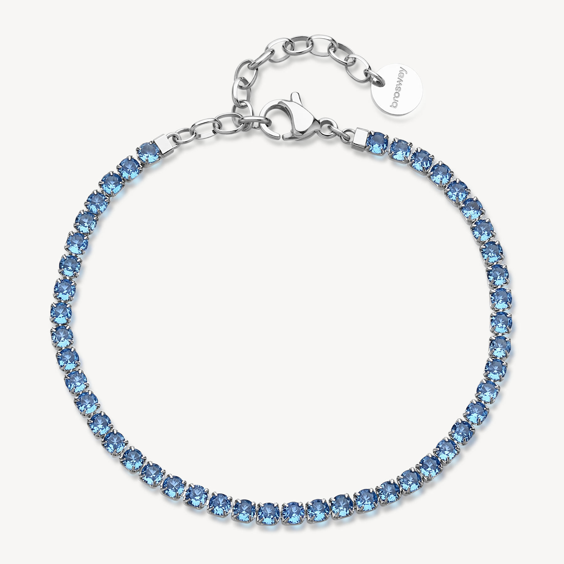 Bracciale Tennis Acciaio Colore Light Sapphire Desideri Brosway | BEI107