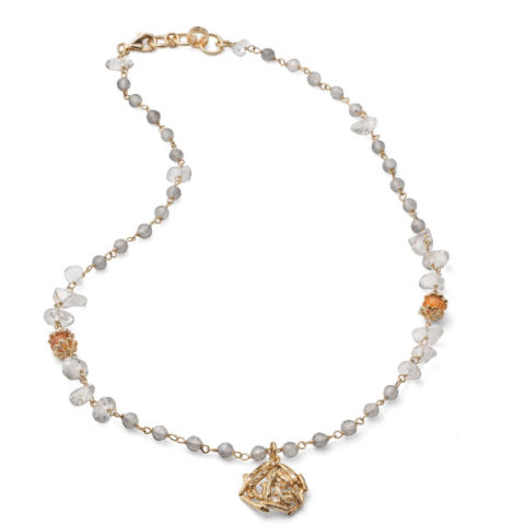 Girocollo Donna Labradorite E Corniola Mariacristinasterling | G5058D