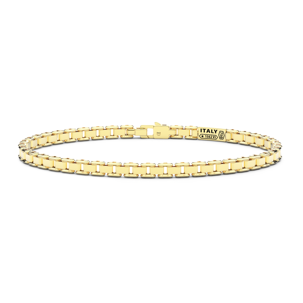 Bracciale Uomo Solo Maglia In Oro Giallo 18 kt Zancan | UB015G-20