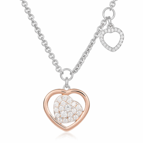 Collana Trilogia Con Cuore Charm Traforato Roberto Giannotti | GIA455