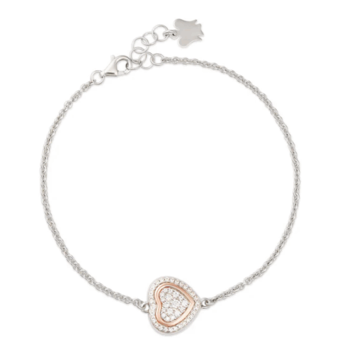 Bracciale In Argento Trilogia Con Ciondolo Cuore Roberto Giannotti | GIA450