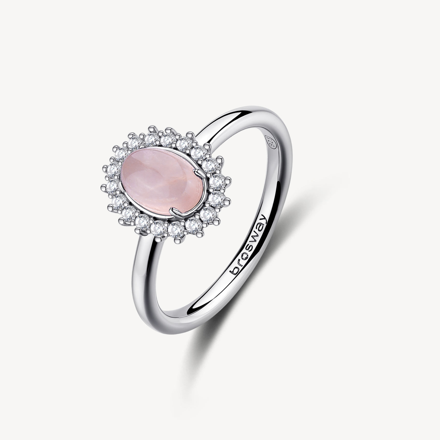 Anello Con Quarzo Rosa E Zirconi Gioielli Brosway Fancy | FVP124