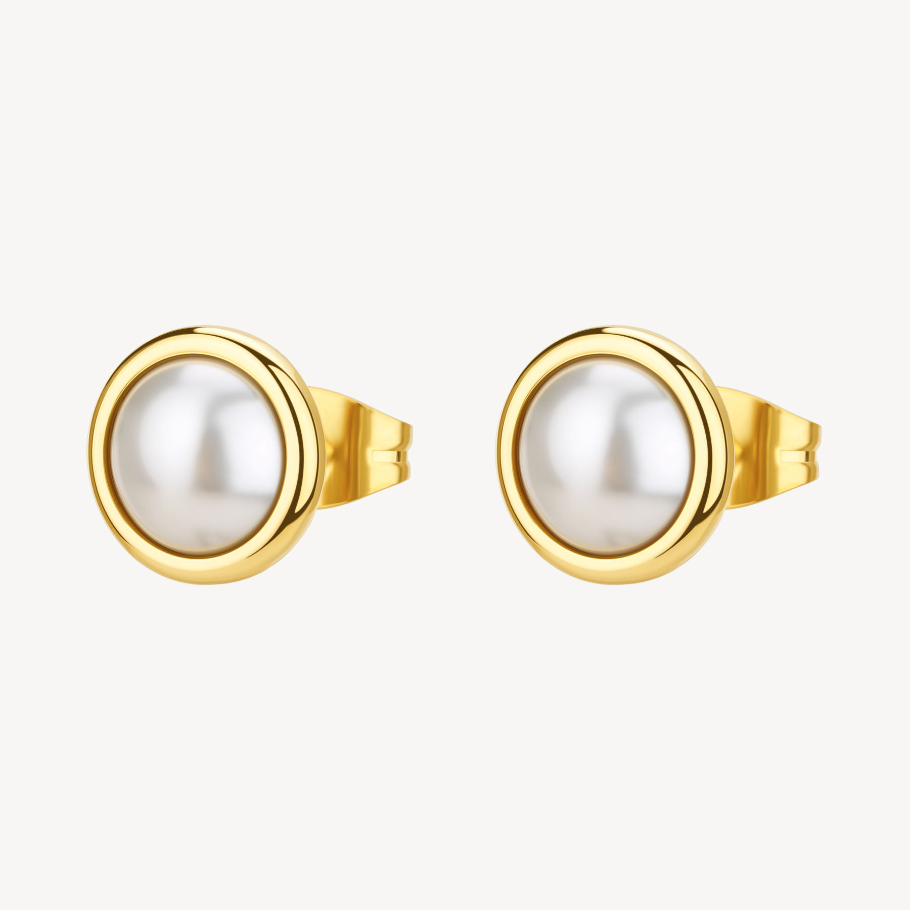 Orecchini A Lobo Dorati Con Perla Di Conchiglia Essential Brosway | BNL149