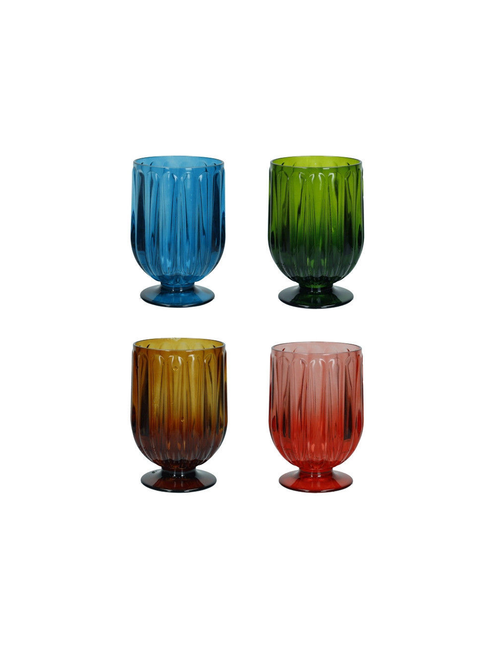Bicchiere Entasi Colori Assortiti Set 4 Pezzi Brandani | 51689