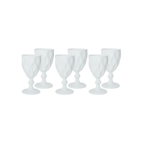 Calice Diamante Bianco Set 6 Pezzi Vetro Brandani | 51759