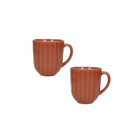 Mug Calipso Arancione Set 2 Pezzi Stoneware Brandani | 51457