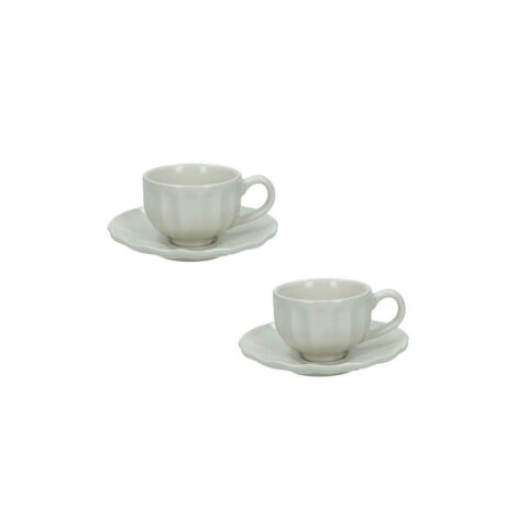 Tazzina Caffè Calipso Avorio Set 2 Pezzi Stoneware Brandani | 51435
