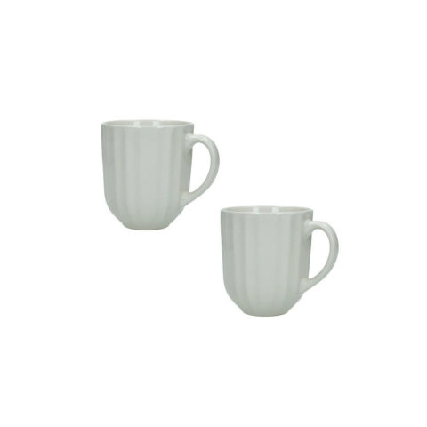 Mug Calipso Avorio Set 2 Pezzi Stoneware Brandani | 51436