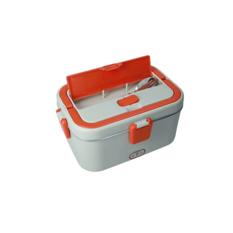 Lunch Box Termica Grigia/Rossa C/Posate E Borsa Contenitore Inox/Pp Brandani | 51589